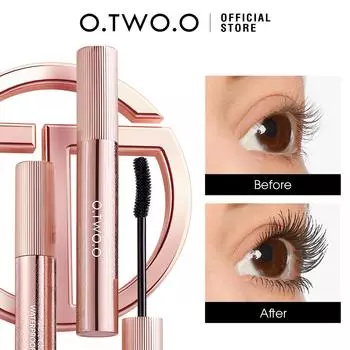 O.TWO.O 4D тушь для ресниц, удлиняющая черная, дополнительный объем, долговечная, водостойкая, антиореоловая, окрашивающая ресницы, не размазывающая тушь для макияжа