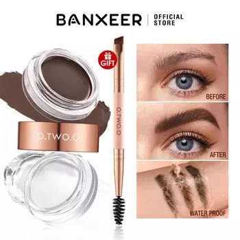 O.TWO.O Помада для бровей Гель-воск для бровей 2 в 1 Водостойкая стойкая кремовая текстура Тени для бровей Усилители косметики для макияжа