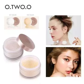 O.TWO.O Рассыпчатая пудра Гладкая матовая прозрачная финишная пудра для макияжа #01