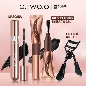 O.TWO.O Тушь для ресниц Гель для бровей Бигуди для ресниц Быстросохнущая пленка Придающая объем водостойкий макияж Остается свернутой Быстрое окрашивание Макияж глаз