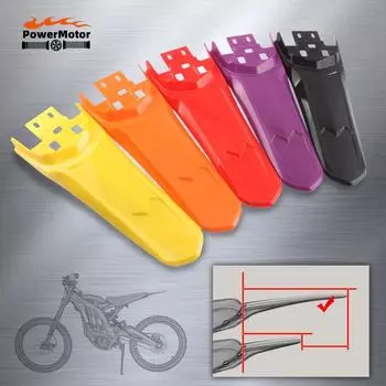 О заднем крыле мотоцикла Surron, удлиненном пластиковом брызговике Light Bee X Enduro Ebike, велосипеде для грязи Supermotard чёрный