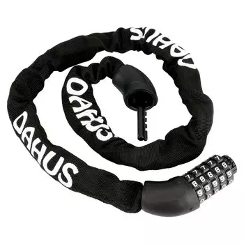 OAHUS Цепной замок для шоссейного 5-циферблатного японского руководства по эксплуатации, в комплекте велосипед, велосипед, защита от кражи, легкий, прочный, цифры, тип, (черный)