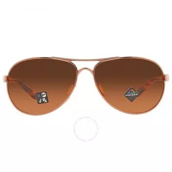 Oakley Feedback Prizm Brown Gradient Aviator Ladies Sunglasses OO4079 407946 59