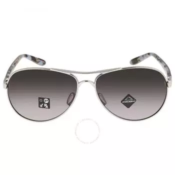 Oakley Feedback Prizm Grey Gradient Pilot Ladies Sunglasses OO4079 407940 59