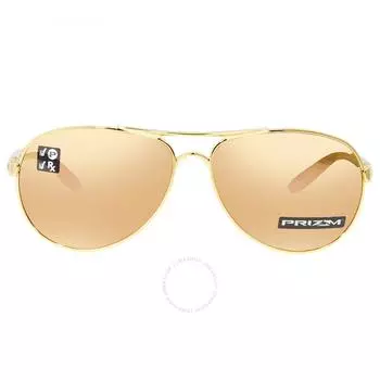 Oakley Feedback Prizm Rose Gold Polarized Pilot Ladies Sunglasses OO4079 407937 59