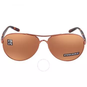 Oakley Feedback Prizm Tungsten Polarized Pilot Ladies Sunglasses OO4079 407931 59