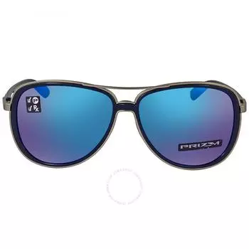 Oakley Split Time Polarized Prizm Sapphire Pilot Ladies Sunglasses OO4129 412907 58