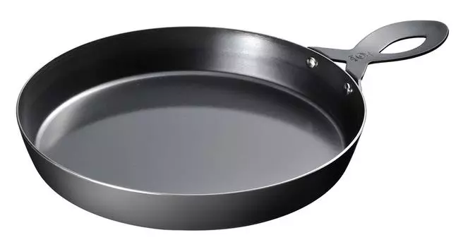 Oaks Raye Grill Pizza Plate Black Made in Japan LS1502