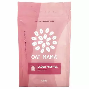 Oat Mama, чай для подготовки к родам, персик и ягоды, 14 чайных пакетиков, 32 г
