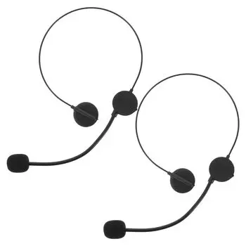 OATIPHO 2 шт. Искусственные наушники реквизит гарнитура микрофон певец косплей реквизит искусственная гарнитура рок-звезда микрофон певец ролевые игры беспроводной