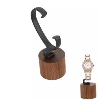 OATIPHO Подставка для часов, С-образная выставочная витрина для часов, изогнутая стойка для часов, деревянный держатель для часов, браслет, ювелирные изделия