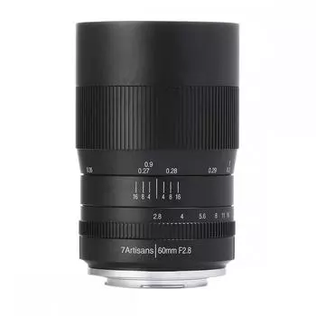 Объектив 7Artisans 60 мм F2.8 Macro E с байонетом Sony E APS-C, черный