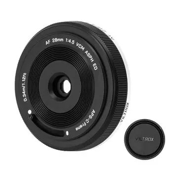 Объектив-блинчик Viltrox AF 28 мм XF Широкоугольный объектив F4.5 APS-C (черный)