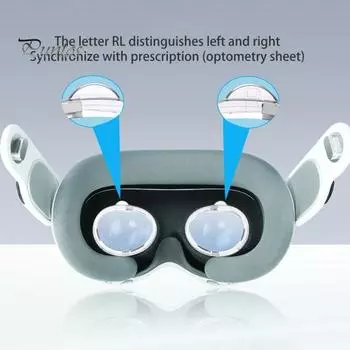 Объектив для очков VR с магнитной рамкой Защитный чехол Магнитная фиксация Простая установка Объектив для гарнитуры VR для Vision Pro