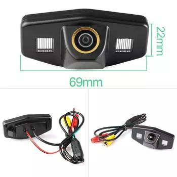 Объектив GreenYi Fisheye 170° HD 1080P Автомобильная траектория заднего вида камера заднего вида для Honda Accord Pilot Civic Odyssey Acura TSX Car A-CVBS-CCD Camera