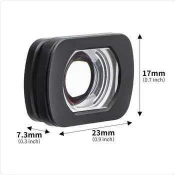 Объектив камеры STARTRC, устойчивый к тряске, широкий угол обзора 112 градусов, многослойное магнитное солнцезащитное покрытие x0,72 чёрный