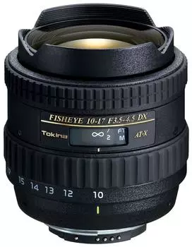 Объектив Tokina Fisheye Zoom Lens 107 DX Fisheye совместим с Nikon AT-X 10-17mm F3.5-4.5 (ЕСЛИ) АПС-С