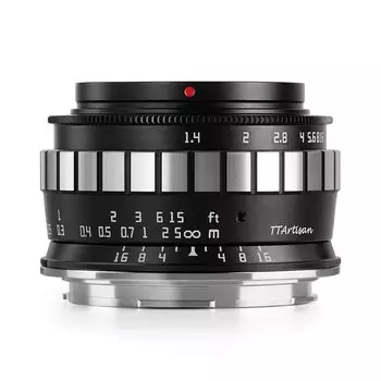 Объектив TTArtisan 23mm C Черный x Серебристый Meisho Optical гарантия f/1.4 L-mount APS-C 2 года