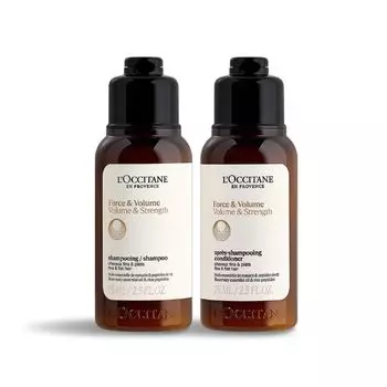 Объем Сила Пробный Размер Шампунь Кондиционер Сила Волос и Уход За Телом Травяной Для Женщин Для Мужчин Популярный L OCCITANE & (Путешествие и набор) Объем, коричневый