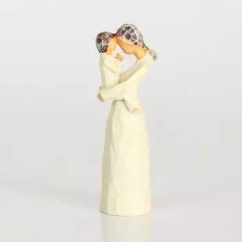 Объятия матери, поделки из смолы, ангел, настольные фигурки для украшения дома, подарок на День матери белый
