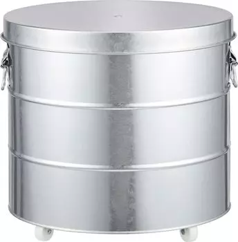 OBAKETSU Watanabe Metal Industry OBAKETSU Рисовый накопитель 20 кг с роликами, серебристый, RS20A, большой серебряный