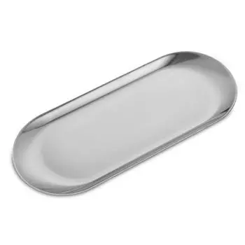 Обеденная тарелка для хранения орехов и торта, поднос для десертов и стейков, ожерелье из нержавеющей стали для полотенец и тарелок для вечеринок и ресторанов, устойчивое к ржавчине l