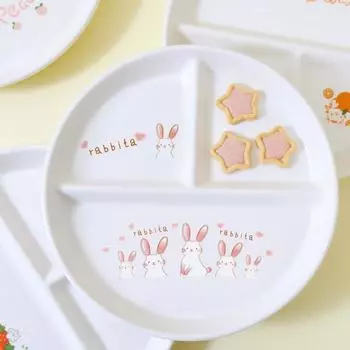 Обеденная тарелка с тремя сетками, сетка 211, тарелка для сжигания жира, бытовая посуда для завтрака, керамические тарелки для похудения, количественные обеденные тарелки