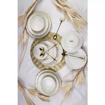 Обеденный набор OMS Gold - белый