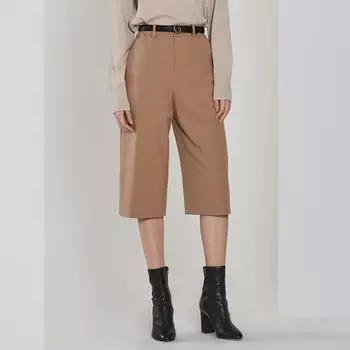 Obeg Obeg Pants Women s New Autumn New Arrival Work Clothing Cropped Pants Baggy Straight Trousers 10403061 Beige 155/XS/34