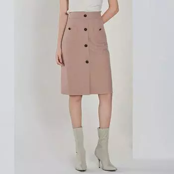 Obeg Professional Concise High Waist Mid-Length Skirt PALE FLOW 165/M/38
