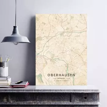 Оберхаузен Оснабрюк Регенсбург Саарбрюккен Штутгарт Висбаден Вильдензее Вупперталь Германия Плакат 21cm30cm NoFrame