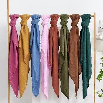 Обернуть детское банное полотенце хорошей впитываемостью, полотенце для пота, мягкое марлевое банное полотенце для новорожденных для ванной комнаты светло-коричневого