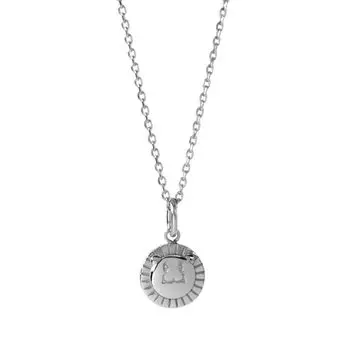 Обернутое ожерелье Sunny Icon из хирургической нержавеющей стали 316L, серебристого металла, не вызывающего аллергию, с фирменным мешочком [Lion Heart] для мужчин