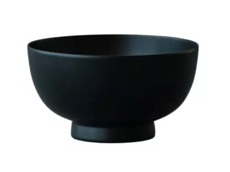 Обертка Shoshichi Shoten Dainippon City с японским твердым лаком Urushi Rindo Echizen Чаша Ichijo, 4 дюйма, черная [бумага Накагава] чёрный