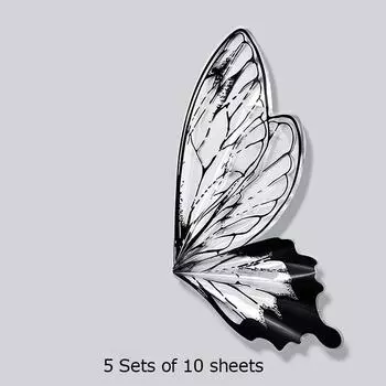 Оберточная бумага для моделирования цветов Netflix Оберточная бумага для букета с крыльями бабочки 5set чёрный