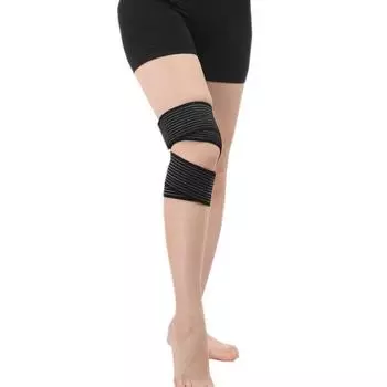 Обертывание эластичных бинтов для защиты запястий, икр, фитнеса, растяжений, коленей, талии, лодыжек и локтей бежевый