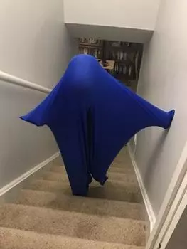 Обертывание всего тела в компрессионных чулках для снятия стресса, гипочувствительности, отлично подходит для мальчиков, девочек-аутистов, тревожности синий