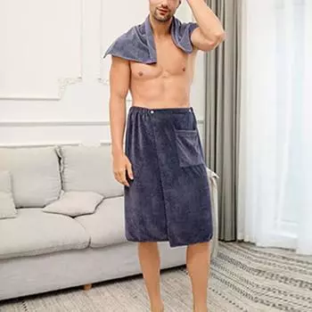 Обертывания для ванной, мужские обертывания для ванны, полотенце с застежкой, эластичная обертка для душа, обертка для спа-купания с полотенцем для домашнего путешествия One Size