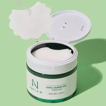 ОБЕСПЕЧЕННЫЙ:N Centel Calming Shot Toner Pad 180 мл, успокаивающий, увлажняющий, восстанавливающий, корейская косметика, Kbeauty, образец