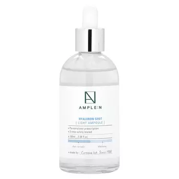 ОБЕСПЕЧЕННЫЙ:N, Hyaluron Shot, легкая ампула, 3,38 жидких унций (100 мл)