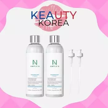 ОБЕСПЕЧЕННЫЙ:Тонер N Hyaluronic Shot большой емкости 600 мл x 2 + дозатор тонера, 1 набор