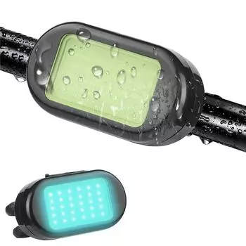 OBEST Мини Велосипедный Фонарь Головной Фонарь Автоматический Датчик Света Горный Велосипедный Фонарик USB Перезаряжаемый Время Использования 2 Часа Мигающий Циклический Фонарь Без Инструментов