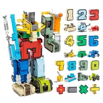 OBEST Number Robot Toy Сборная модель DIY Арифметическое сложение Разборная игрушка Игрушка 3D-головоломка Подарок на день рождения Рождество Подарок Подходит для детей от 6 лет и старше