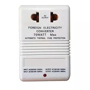 OBEST Overseas Travel Conversion Overseas Free Белый трансформатор, трансформатор, вилка, розетка, многоштекерный, зарядное устройство, преобразование 110/220 В, 70 Вт, (70W)