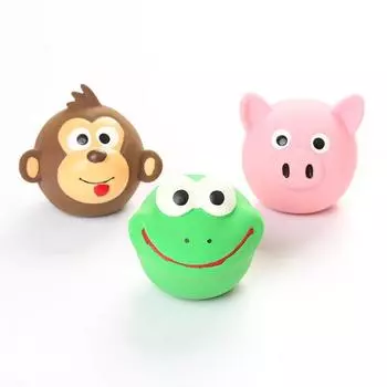 Обезьяна, лягушка, свинья, пищалка, собака, щенок, жевательная чистка зубов, игровая игрушка M