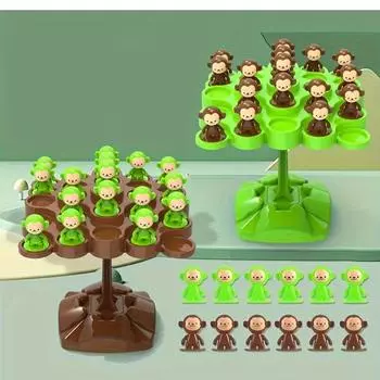 Обезьянка случайного цвета Интерактивная тренировка баланса и концентрации Детские игрушки One Size