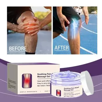 Обезболивающий массажный гель; Массажный гель; Обезболивающий гель; Крем для снятия дискомфорта в суставах Активный уход Гель для облегчения боли в коленном суставе One Size