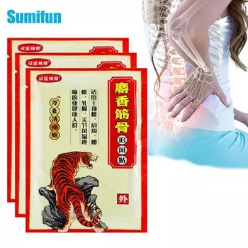 Обезболивающий пластырь «Красный тигр» для коленного сустава, наклейка для облегчения боли в мышцах, обезболивающий пластырь