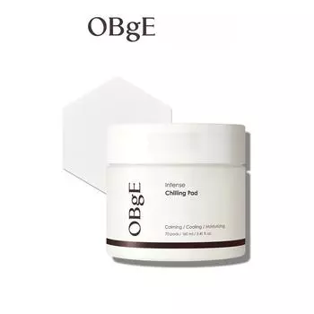 OBGE Intense Chilling Pad, успокаивает кожу, склонную к прыщам, очищает поры и кожу, чайное дерево, орегано, центелла, полынь (160 мл х 70 прокладок)