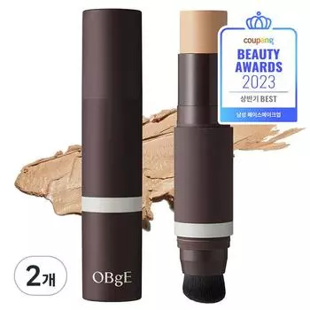 OBge Natural Cover Foundation SPF50+ PA++++ 13г, Нет. 1 Ivory, 2 шт., лучшая мужская косметика Корея.